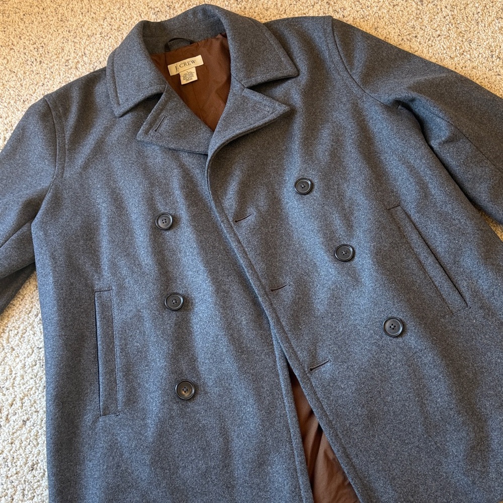 J. Crew Charcoal Pea Coat
